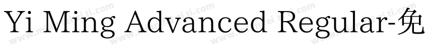 Yi Ming Advanced Regular字体转换